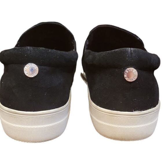 Steve Madden Gills Black Suede Platform Loafers 9 - Picture 4 of 9